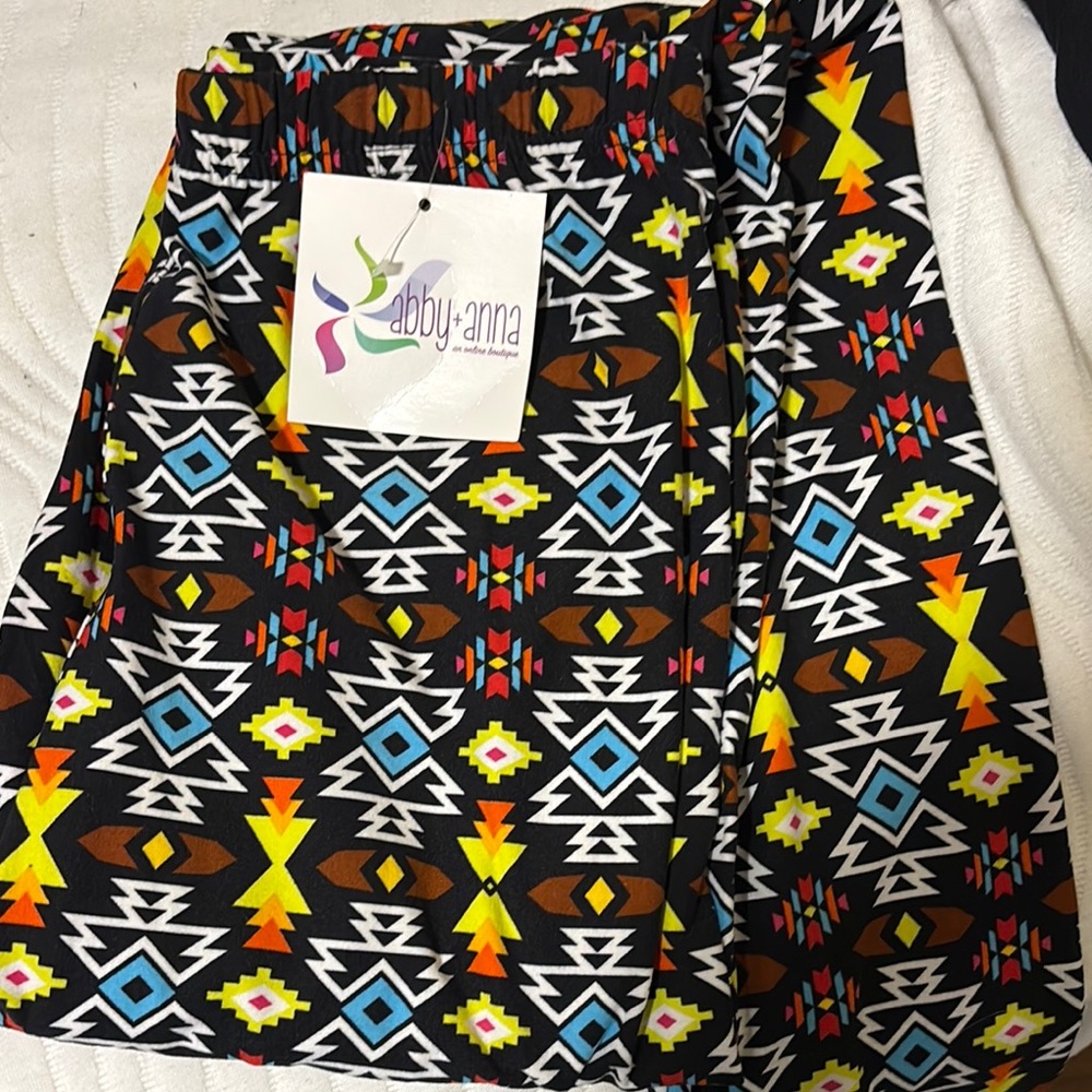 Colorful Print Youth Leggings